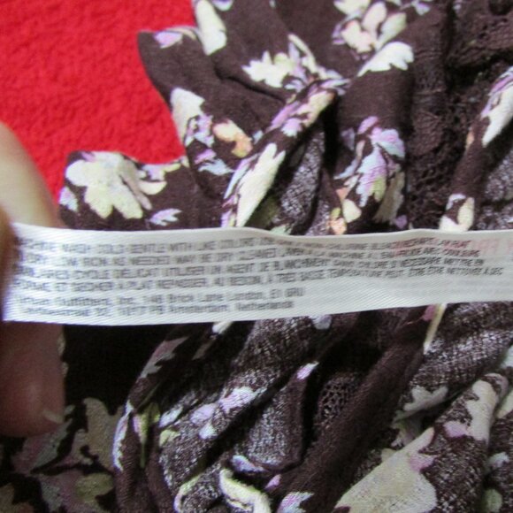 Free People Bodysuit Intimately Brown Floral - Picture 9 of 10